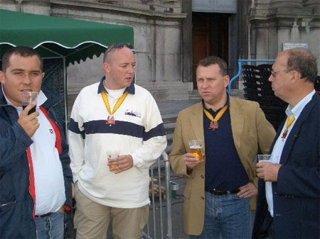 Avec Denis Mathen (Gouverneur de la Province de Namur), Olivier Crine, Grégory Delecaut.