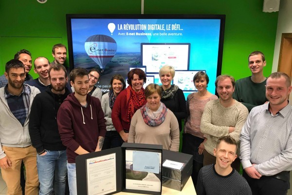 E-net Business reçoit le Prix Wallon de la Qualité 2017-2018 et officialise son enregistrement EMAS !