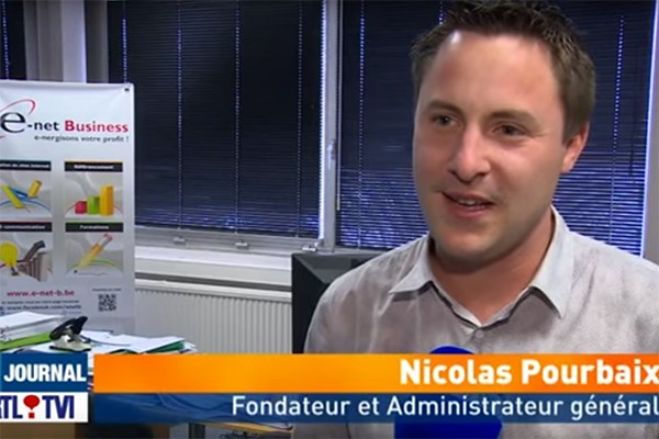 Agence web de communication E-net Business sur RTL-TVI et Bel RTL