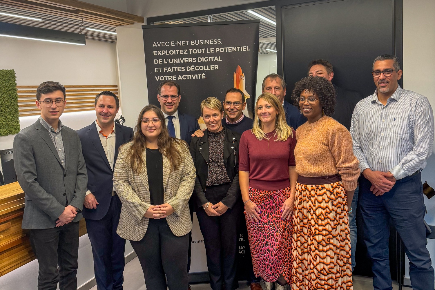 Lancement de la semaine mondiale de l’entreprenariat en Belgique chez E-net avec David Clarinval autour d’entrepreneurs brillants